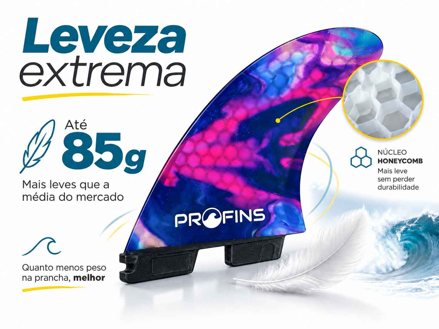 Biquilha profins leveza extrema